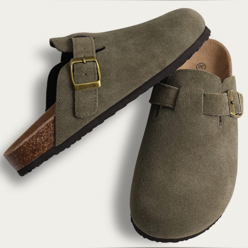 Forest Green Clogs NWT